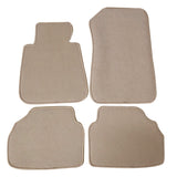 05-09 BMW E90 3 Series Floor Mats Carpet Front & Rear Beige 4PC Nylon