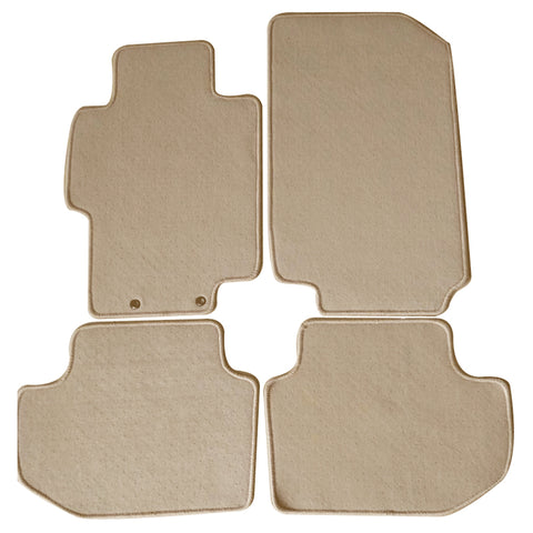 03-07 Honda Accord Floor Mats Carpet Front & Rear Beige 4PC Nylon