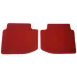 96-00 Honda Civic Car Auto Floor Mats Liner Front Rear - Nylon Red Carpet 4PC