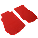 03-09 Nissan 350Z Car Auto Floor Mats Liner Front - Nylon Red Carpet 2PC