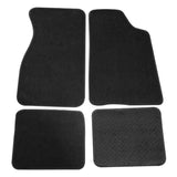 79-93 Ford Mustang 2Dr Floor Mats Carpet Front & Rear Nylon Black 4PC