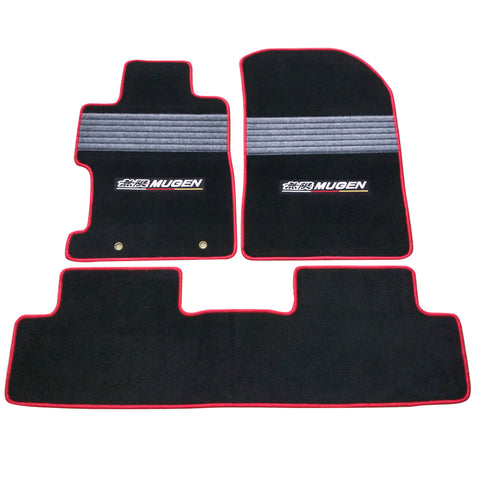 06-11 Honda Civic OE Factory Fitment Nylon Floor Mats Carpet W/ Gray Stripe