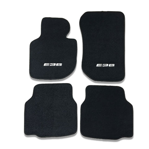 92-98 BMW E36 3-Series OE Fitment Floor Mats Carpet Front Rear with Custom Logo