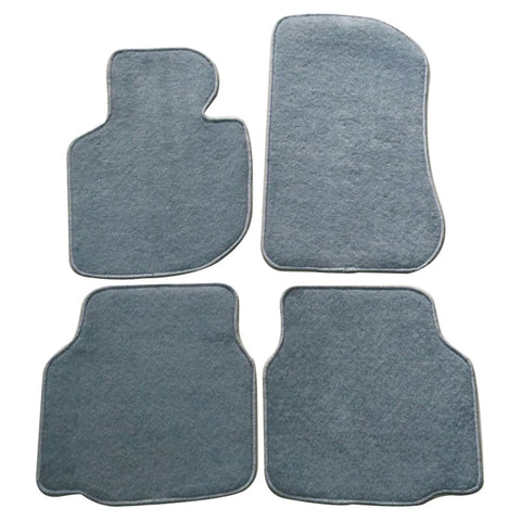 92-98 BMW E36 3-Series Floor Mats Carpet Front & Rear Gray 4PC - Nylon