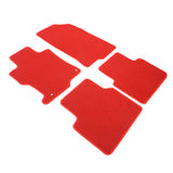 08-12 Honda Accord Car Floor Mats Liner Front Rear - Nylon Red Carpet 4PC