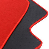 08-12 Honda Accord Car Floor Mats Liner Front Rear - Nylon Red Carpet 4PC
