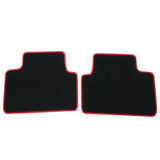92-95 Honda Civic OE Fitment Floor Mats Carpet Nylon Black With Gray Stripe