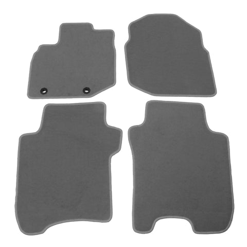 06-12 Honda Fit Car Auto Floor Mats Liner Front Rear Nylon Grey Carpet 4PC