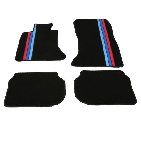 11-16 BMW F10 Front Rear OE Floor Mat M Color Stripe Premium Quality