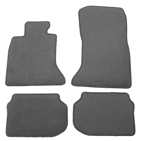 11-16 BMW F10 5-Series Floor Mats Liner Front Rear Nylon Grey Carpet 4PC