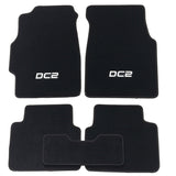 94-01 Acura Integra DC OE Fitment Floor Mats Carpet Nylon Black with Custom Logo