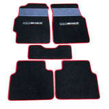94-01 Acura Integra OE Factory Fitment Floor Mats Nylon Black W/ Gray Stripe