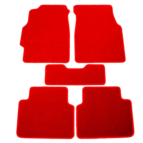 94-01 Acura Integra Car Floor Mats Liner Front Rear Nylon Red Carpet 5PC