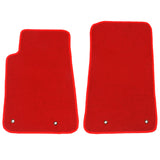 10-15 Chevrolet Camaro Car Floor Mats Liner Front Nylon Red Carpet 2PC