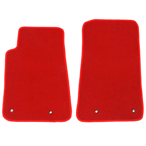 10-15 Chevrolet Camaro Car Floor Mats Liner Front Nylon Red Carpet 2PC