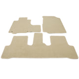 07-11 Honda CR-V CRV Car Floor Mats Liner Front Rear Nylon Beige Carpet 3PC
