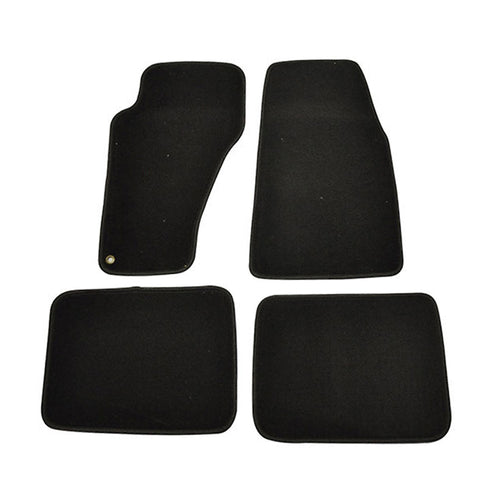 99-04 Jeep Grand Cherokee Floor Mats Carpet Front & Rear Nylon Black 4PC