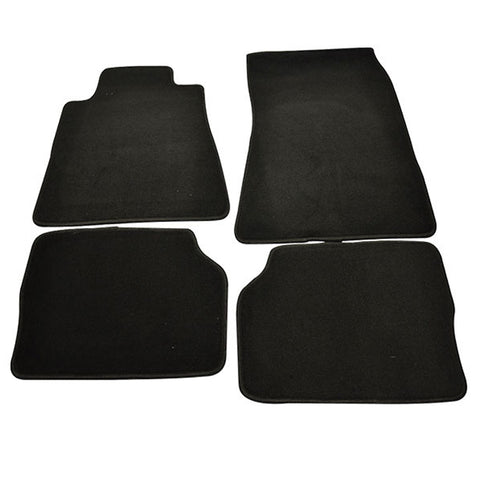 92-00 Mercedes Benz C-Class Floor Mat Carpet Front Rear Nylon Black 4PC