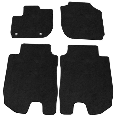 16-18 Honda HR-V HRV Black Floor Mats Front Rear 4PCS Set Carpet