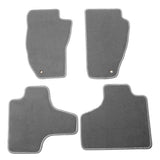 08-13 Jeep Liberty Car Floor Mats Liner Front Rear Nylon Grey Carpets 4PC