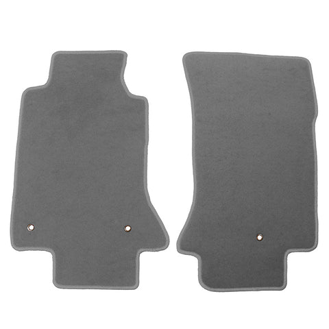 05-13 Chevy Corvette C6 Car Floor Mats Liner Front Nylon Grey Carpets 2PC