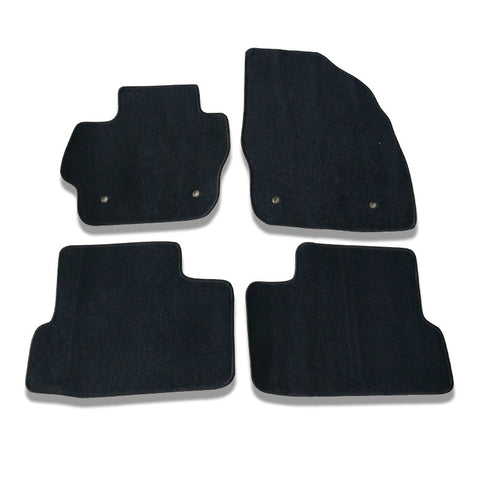 10-13 Mazda 3 Floor Mats Carpet Front & Rear Nylon Black 4PC