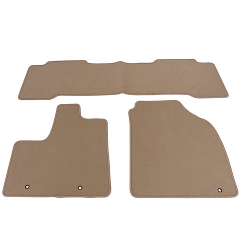 01-06 Acura MDX Floor Mats Carpet Front & Rear Beige 3PC Nylon