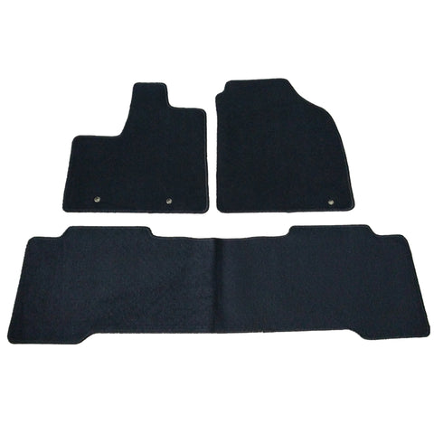 01-06 Acura MDX 4Dr Floor Mats Carpet Front & Rear Nylon Black 3PC