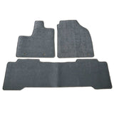 01-06 Acura MDX Floor Mats Carpet Front & Rear Gray 3PC - Nylon