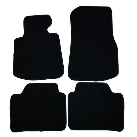 13-18 BMW F32 4 Series Floor Mats Carpet Front & Rear Black 4PC - Nylon