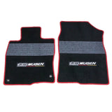 16-18 Honda Civic Sedan OE Factory Fit Mugen Floor Mats Black W/ Gray Stripe