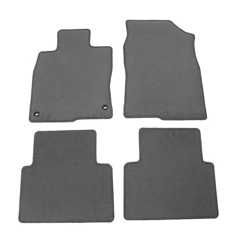 16-21 Honda Civic Car Floor Mats Liner Front Rear Nylon Grey Carpets 4PCS