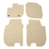 15-18 Honda Fit Car Floor Mats Liner Front Rear Nylon Beige Carpets 4PCS