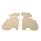 15-18 Honda Fit Car Floor Mats Liner Front Rear Nylon Beige Carpets 4PCS