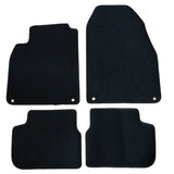 03-11 Saab 9-3 Floor Mats Carpet Front & Rear Black 4PC - Nylon