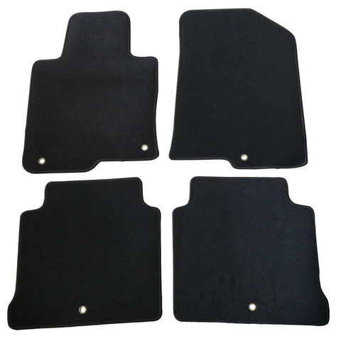 16-18 Kia Optima Floor Mats Carpet Front & Rear Black 4PC - Nylon