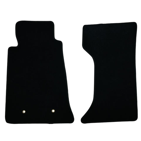 06-15 Mazda Miata MX-5 Floor Mats Carpet Front & Rear Black 2PC - Nylon