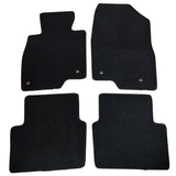 14-18 Mazda 3 Floor Mats Carpet Front & Rear Black 4PC - Nylon