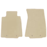 09-20 Nissan 370Z Car Auto Floor Mats Liner Front Nylon Beige Carpets 2PCS