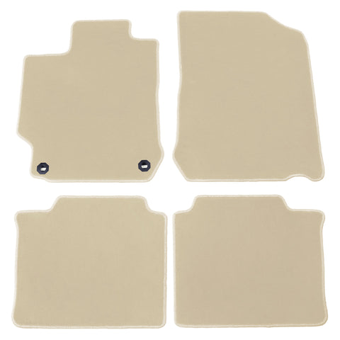 12-17 Toyota Camry Car Floor Mats Liner Front Rear Nylon Beige Carpets 4PCS