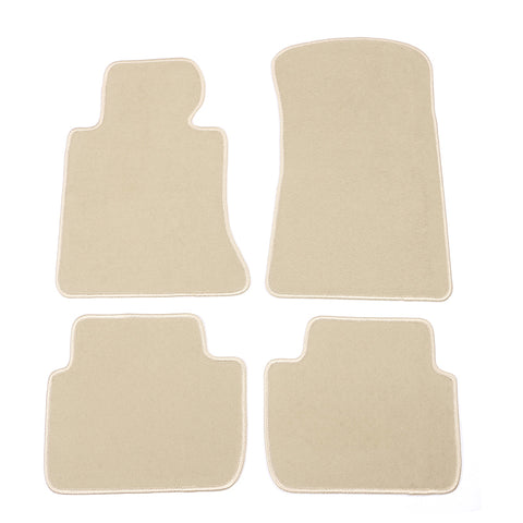 98-06 BMW E46 3-Series Floor Mats Liner Front Rear - Nylon Beige Carpets 4PCS