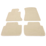 98-06 BMW E46 3-Series Floor Mats Liner Front Rear - Nylon Beige Carpets 4PCS