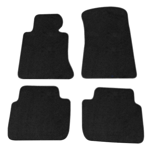 98-06 BMW 3 Series E46 Floor Mats Black Carpet Front Rear
