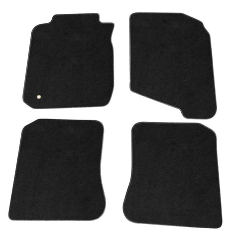 98-02 Toyota Corolla Floormats Black 4 Pieces Nylon