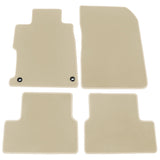 12-13 Honda Civic Coupe Floor Mats Liner Front Rear Nylon Beige Carpets 4PC
