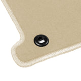12-13 Honda Civic Coupe Floor Mats Liner Front Rear Nylon Beige Carpets 4PC