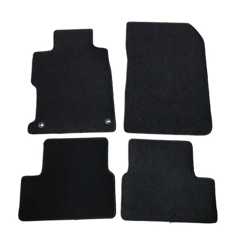 12-13 Honda Civic Coupe Black Nylon Floor Mats Carpets