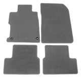 12-13 Honda Civic Coupe Floor Mats Liner Front Rear Nylon Grey Carpets 4PC