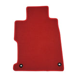 12-13 Honda Civic Coupe Floor Mats Liner Front Rear - Nylon Red Carpets 4PC