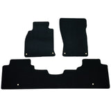 11-13 Infiniti M37 Floor Mats Carpets Front & Rear 3PC Black Nylon